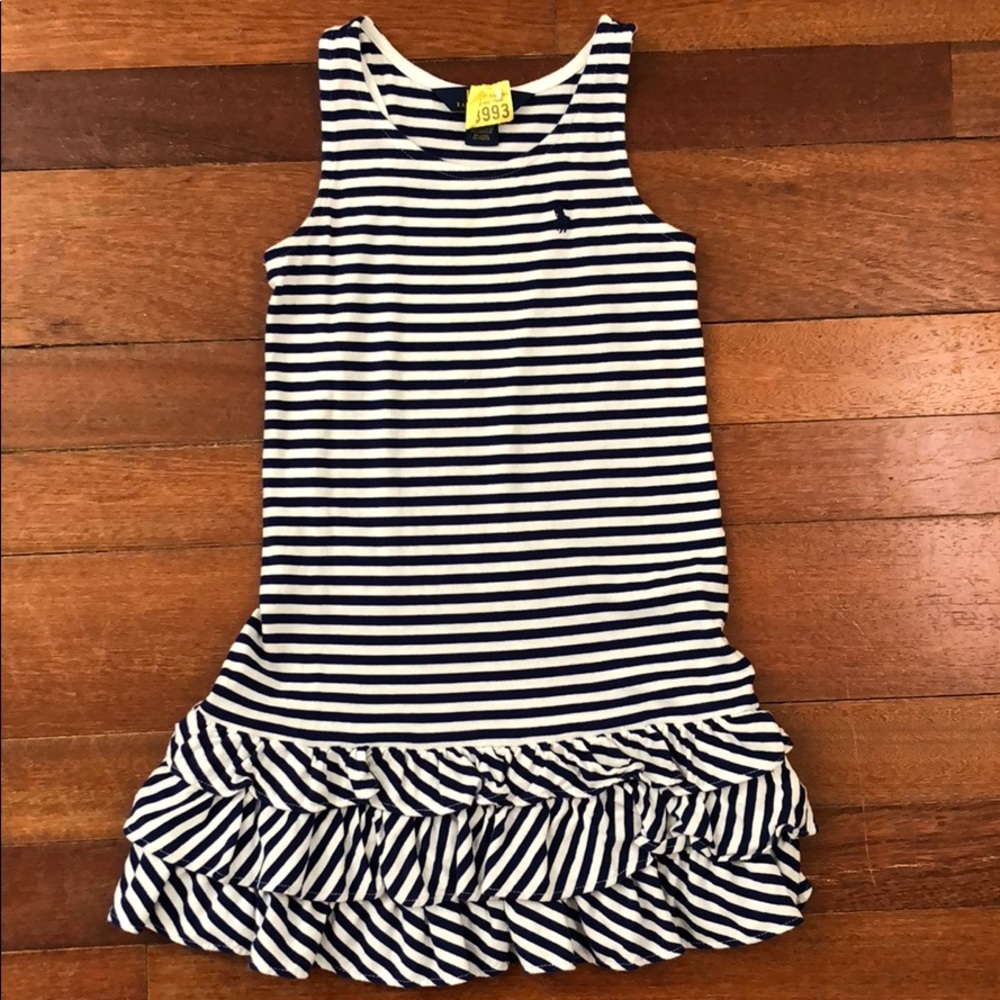 Ralph Lauren stripedbdrop waist dress